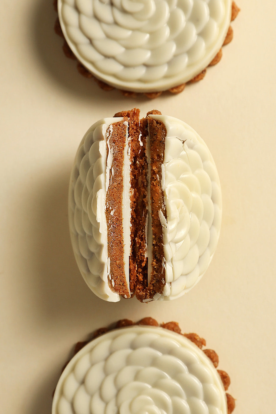 Biscuit 5 pièces chocolat blanc