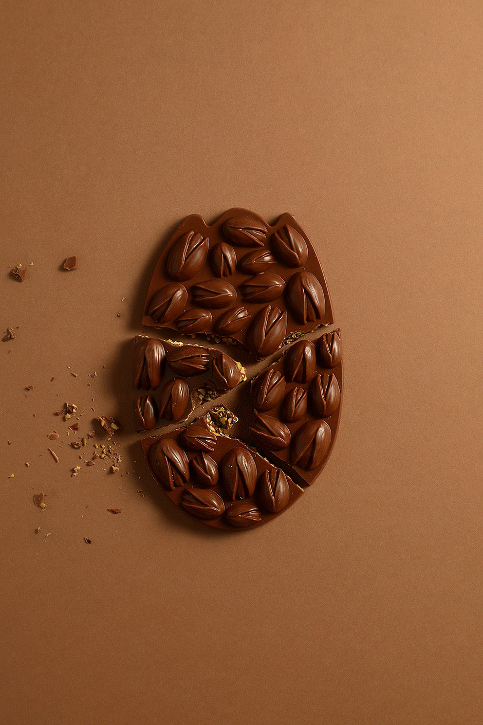 Tablette mendiant pistache chocolat au lait