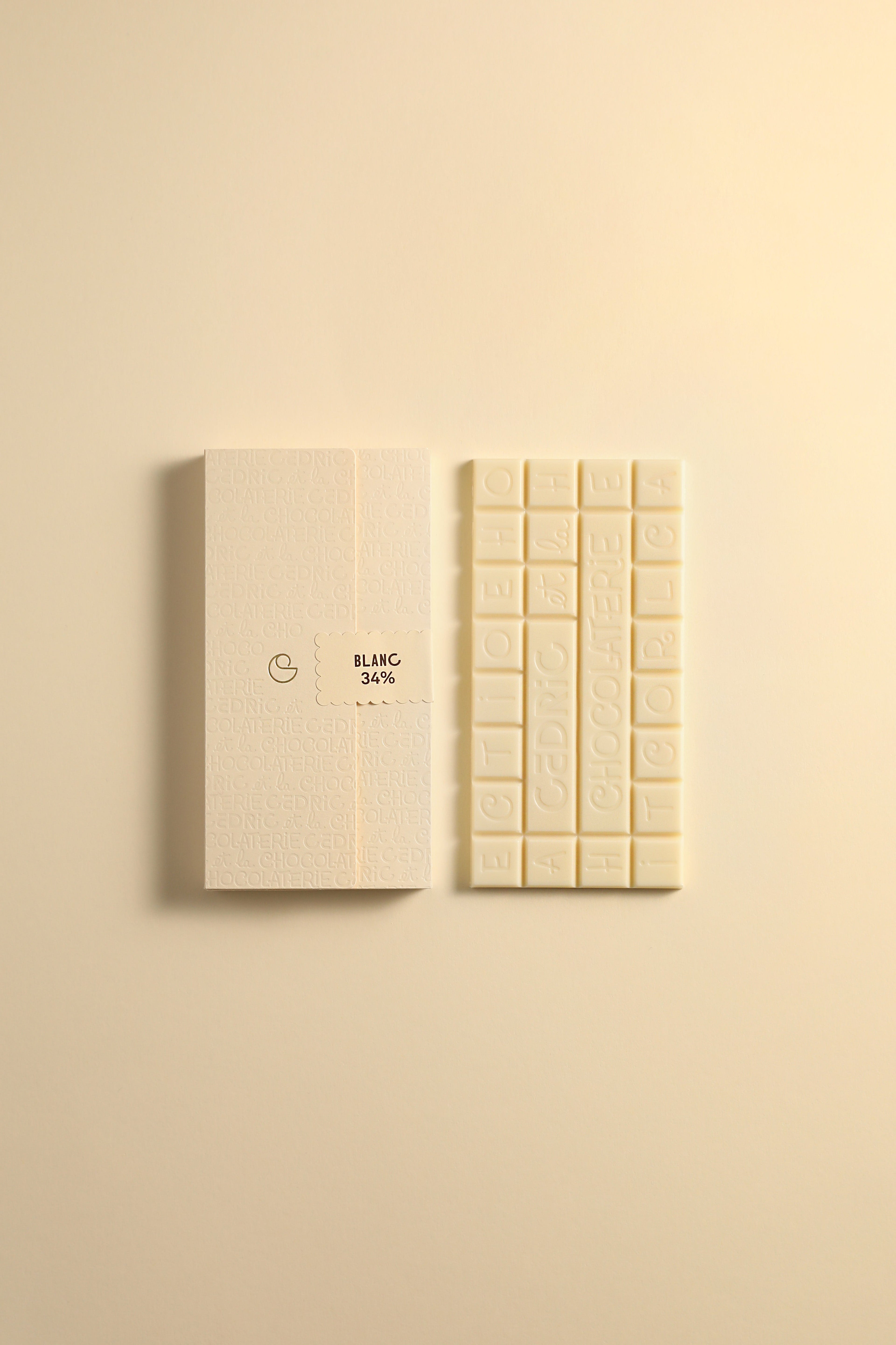 Tablette de chocolat blanc
