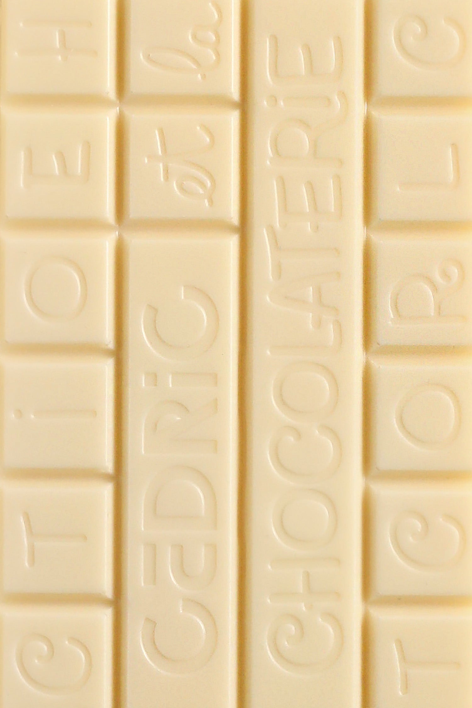 Tablette de chocolat blanc