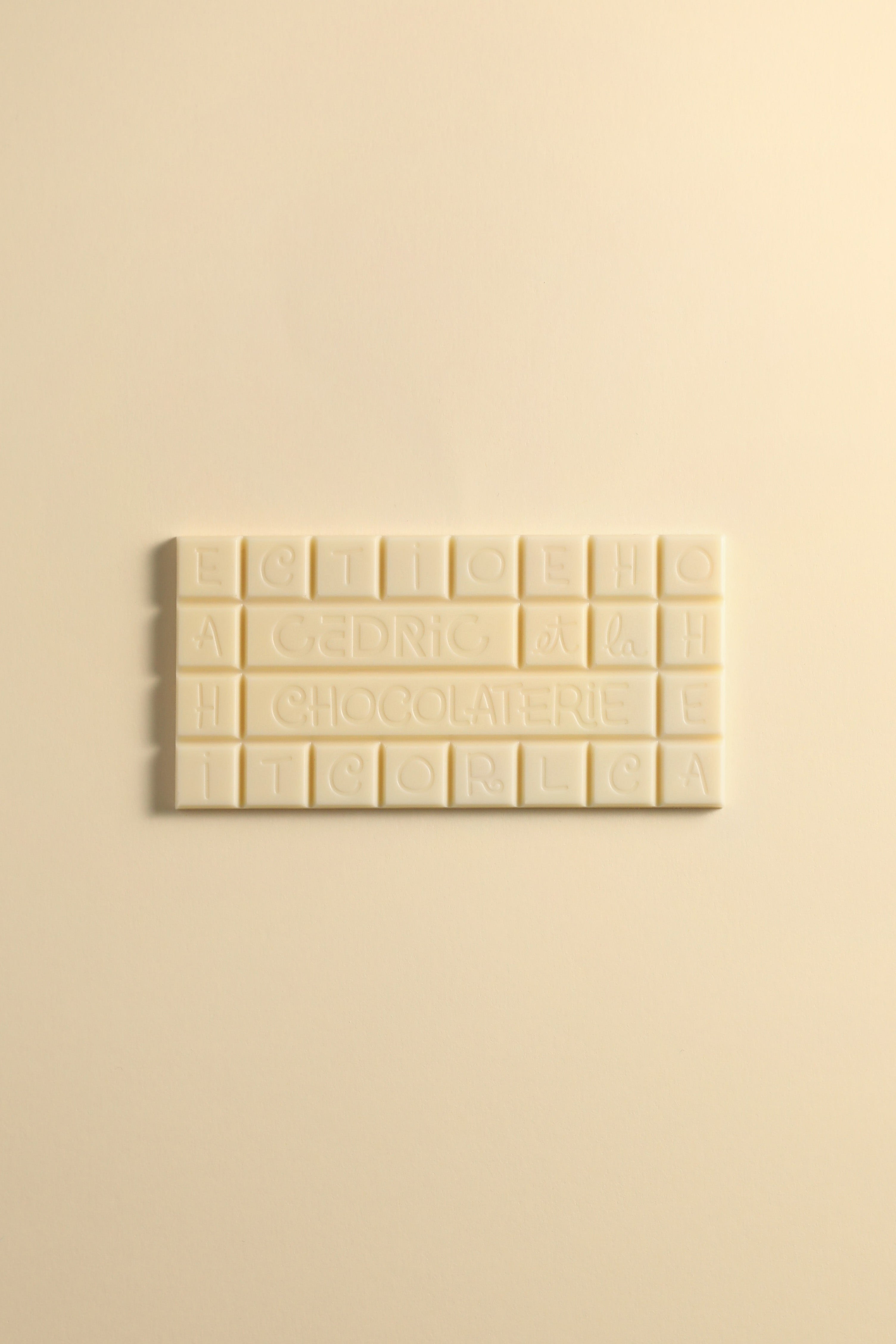 Tablette de chocolat blanc