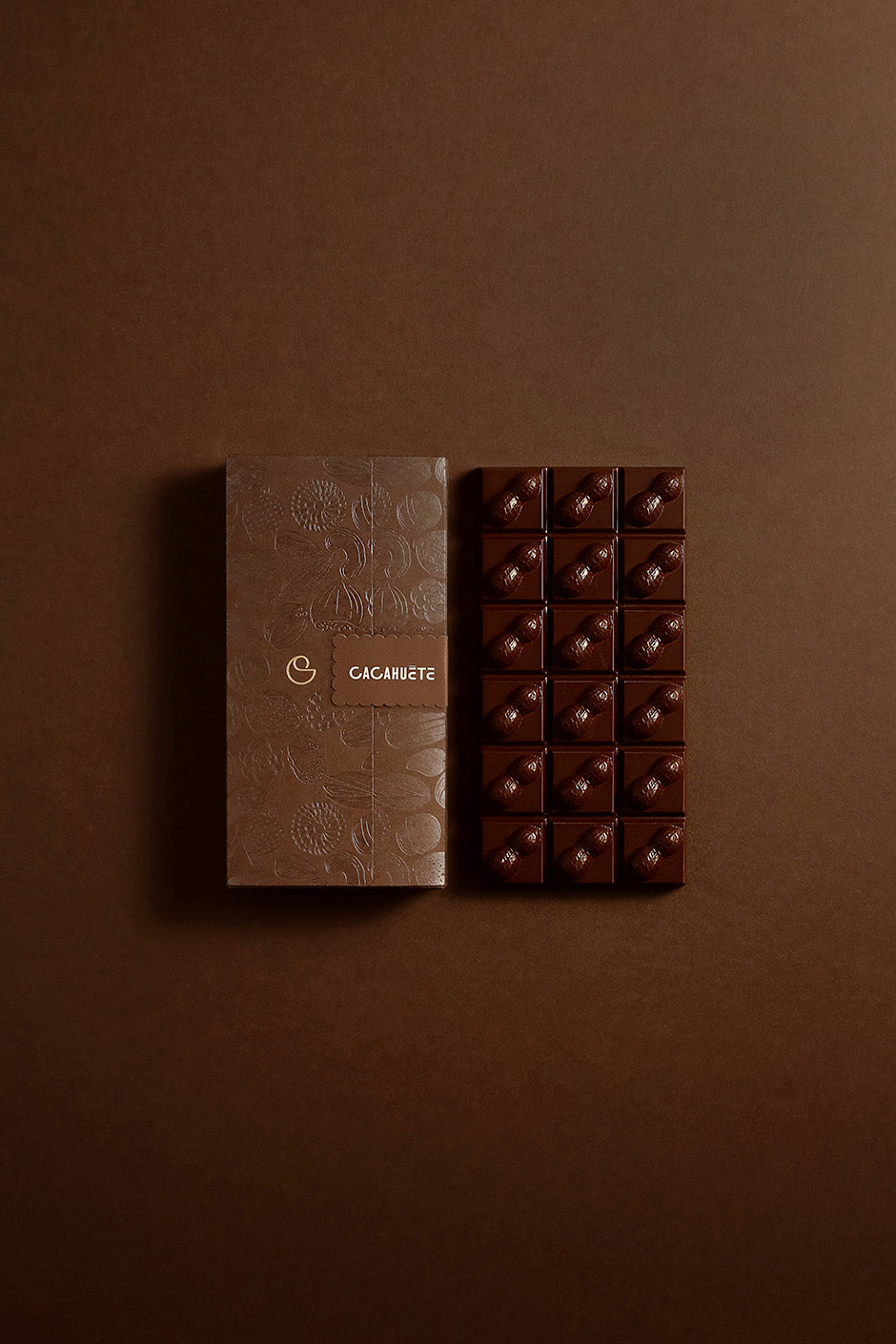 Tablette cacahuète chocolat noir