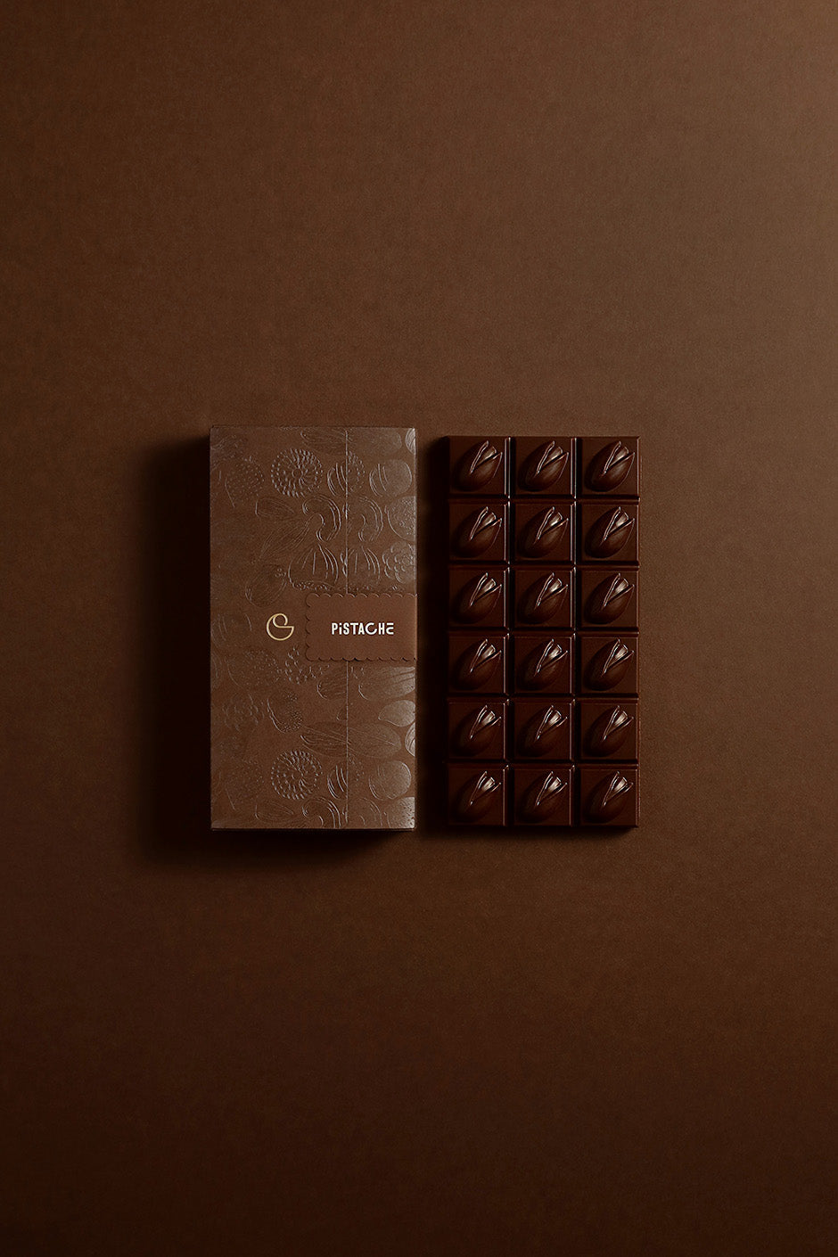 Tablette pistache chocolat noir