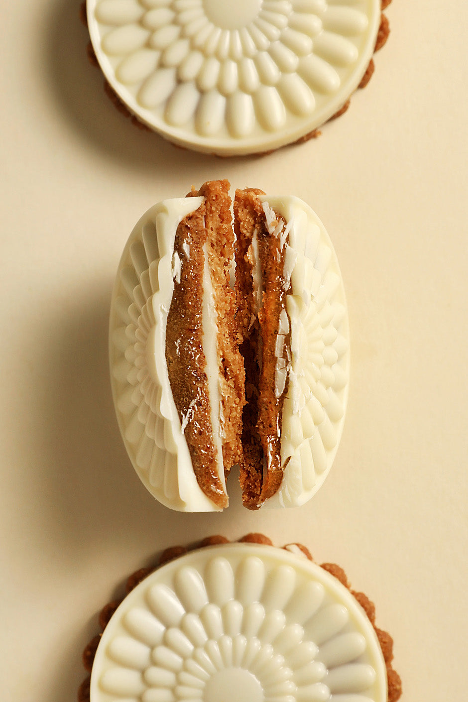 Biscuit 10 pièces chocolat blanc