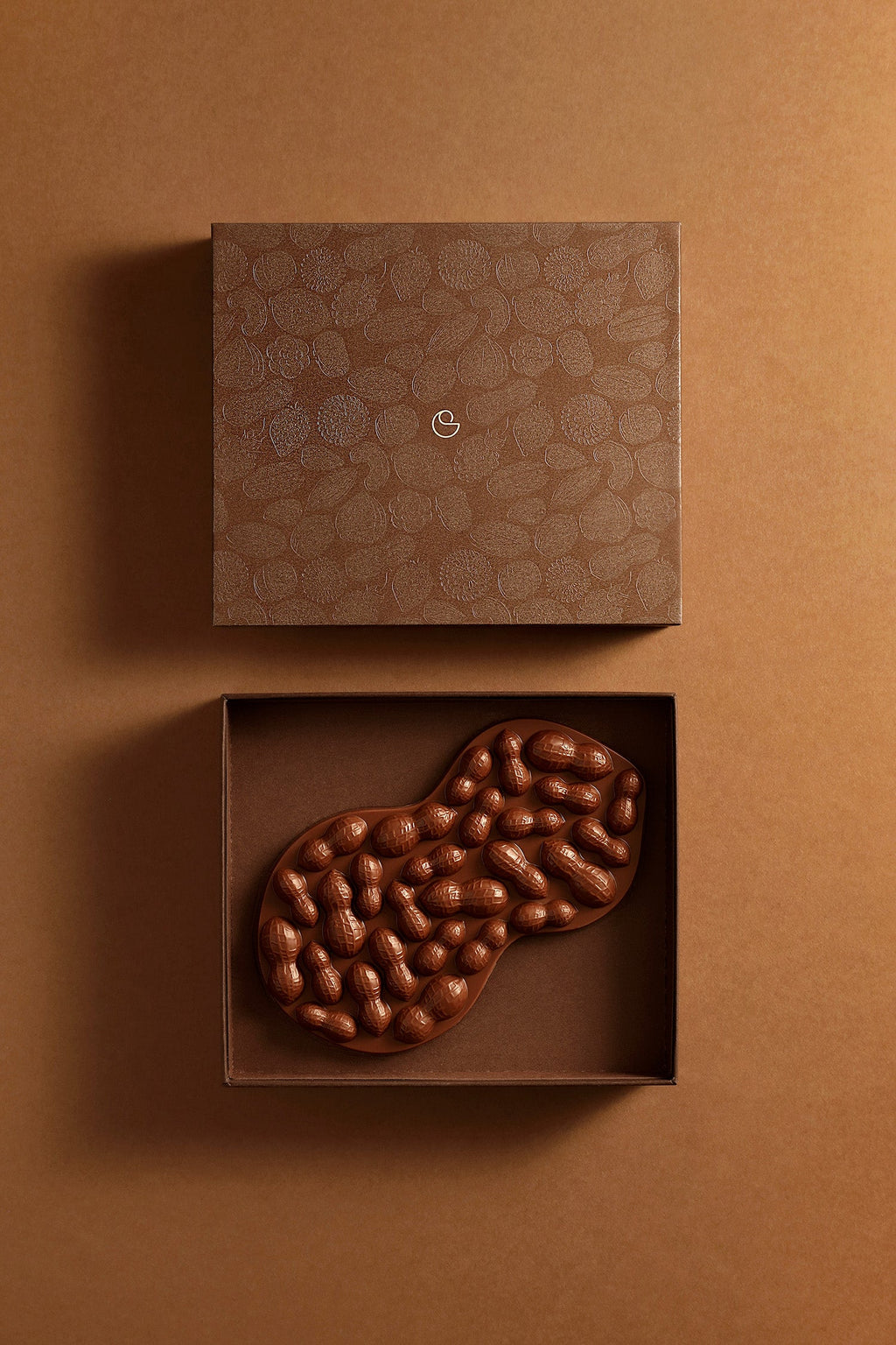 Tablette mendiant cacahuète chocolat au lait