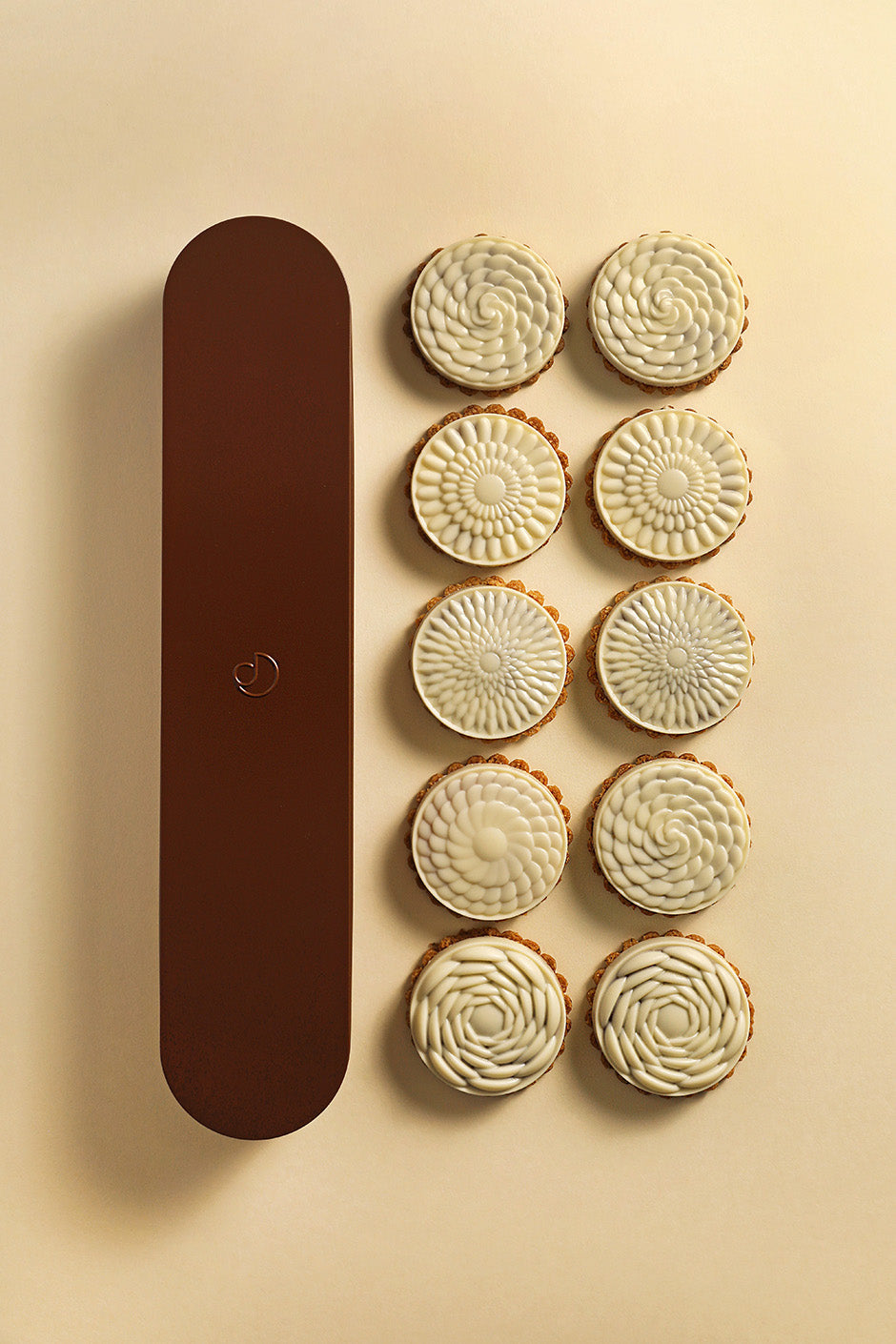 Biscuit 10 pièces chocolat blanc