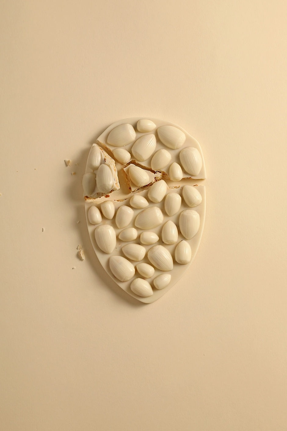 Tablette mendiant noisette chocolat blanc