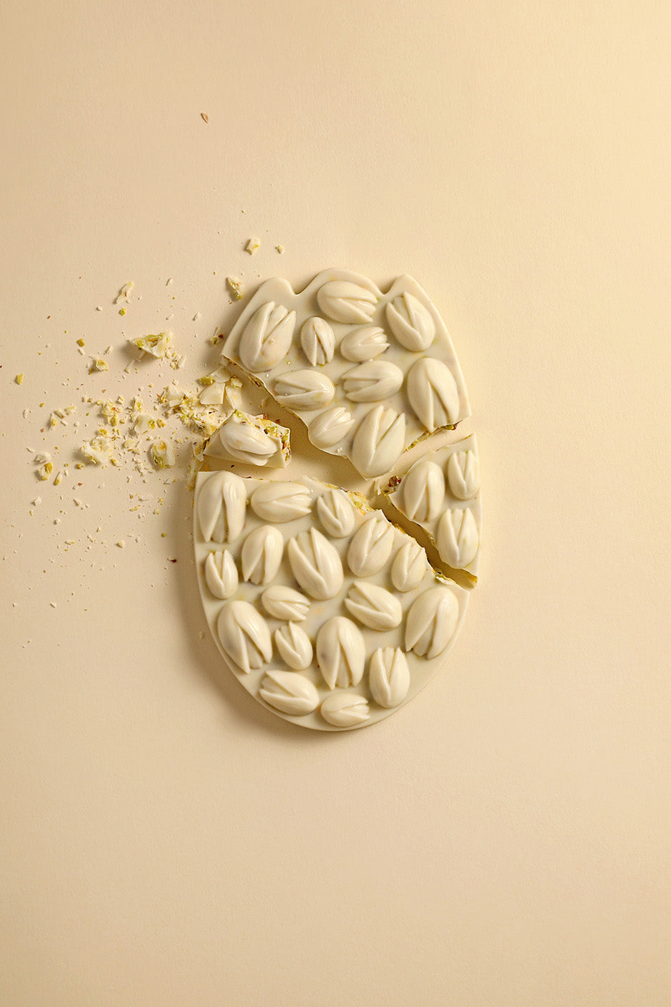 Tablette mendiant pistache chocolat blanc