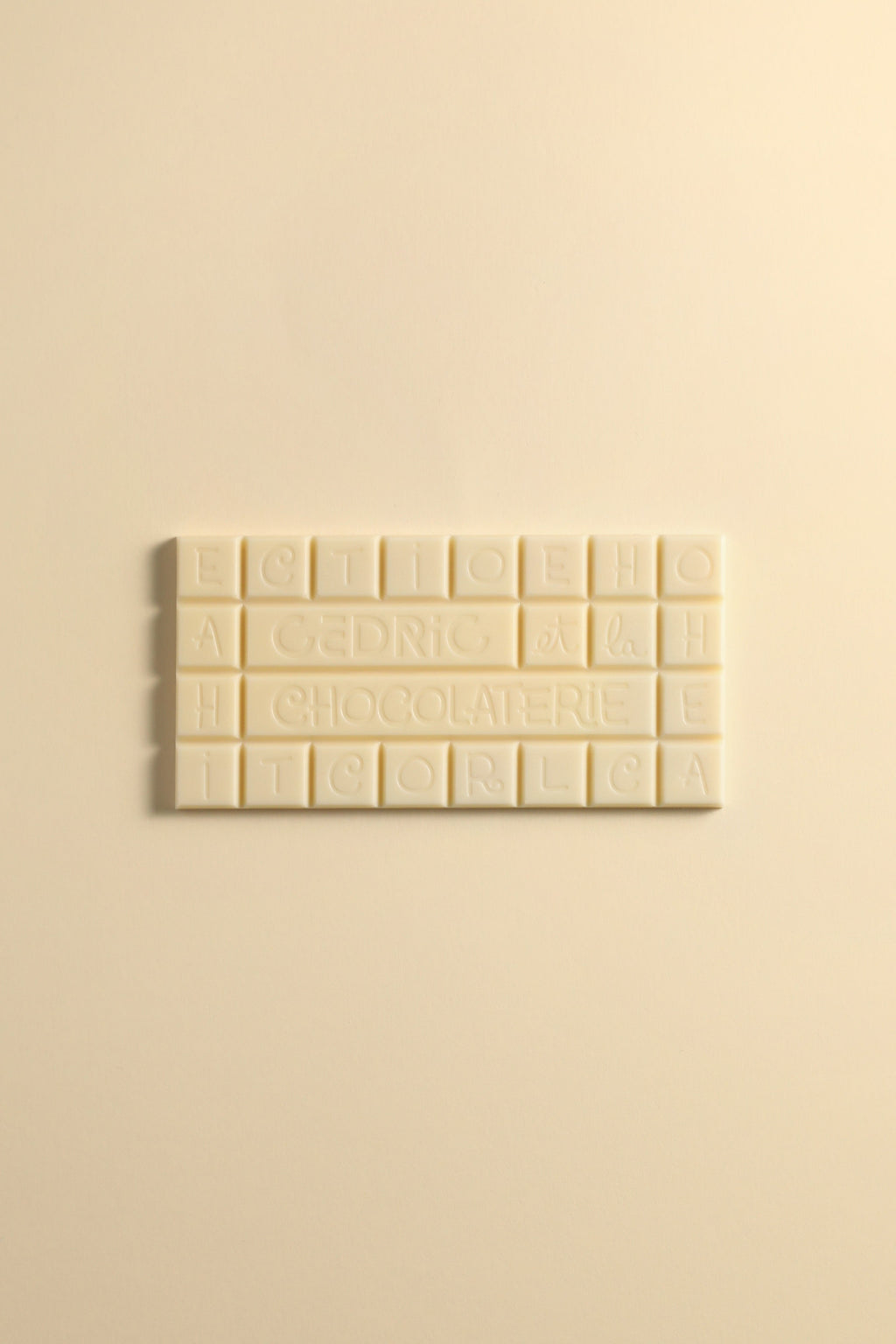 Tablette de chocolat blanc