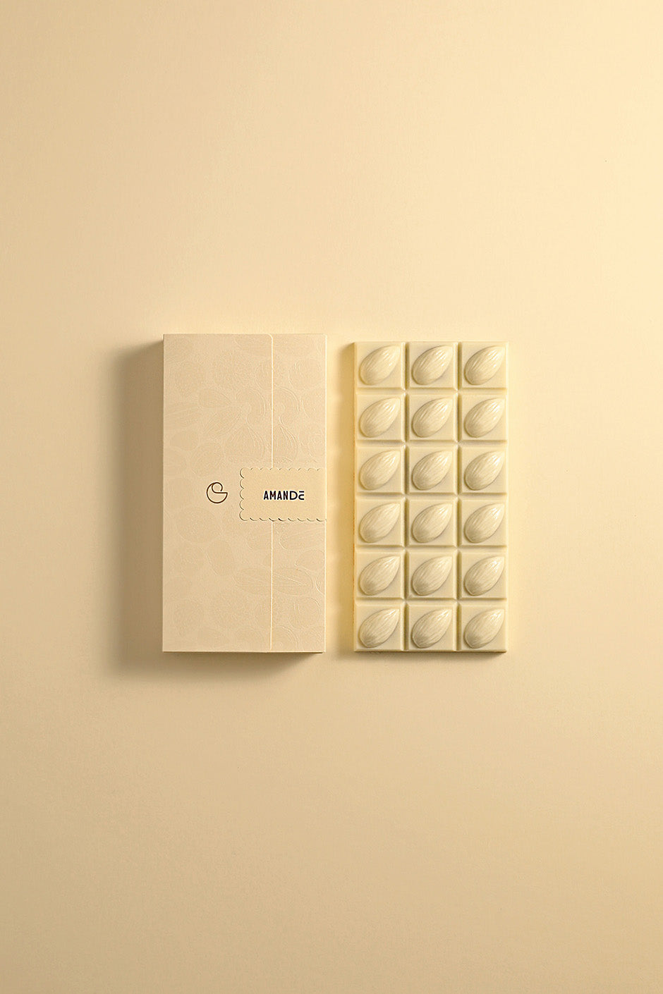 Tablette amande chocolat blanc