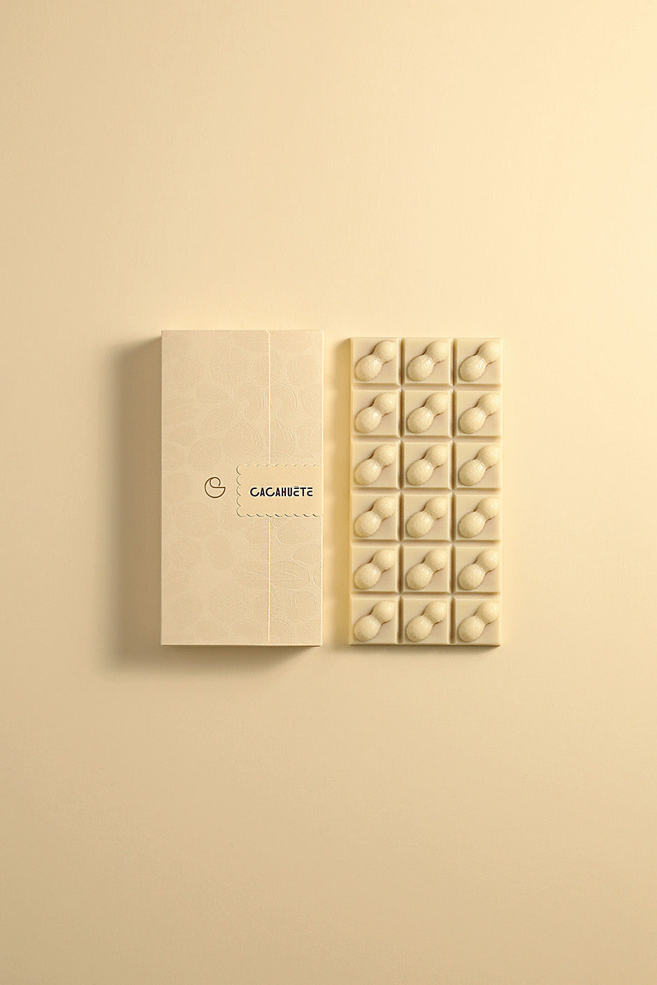 Tablette cacahuète chocolat blanc