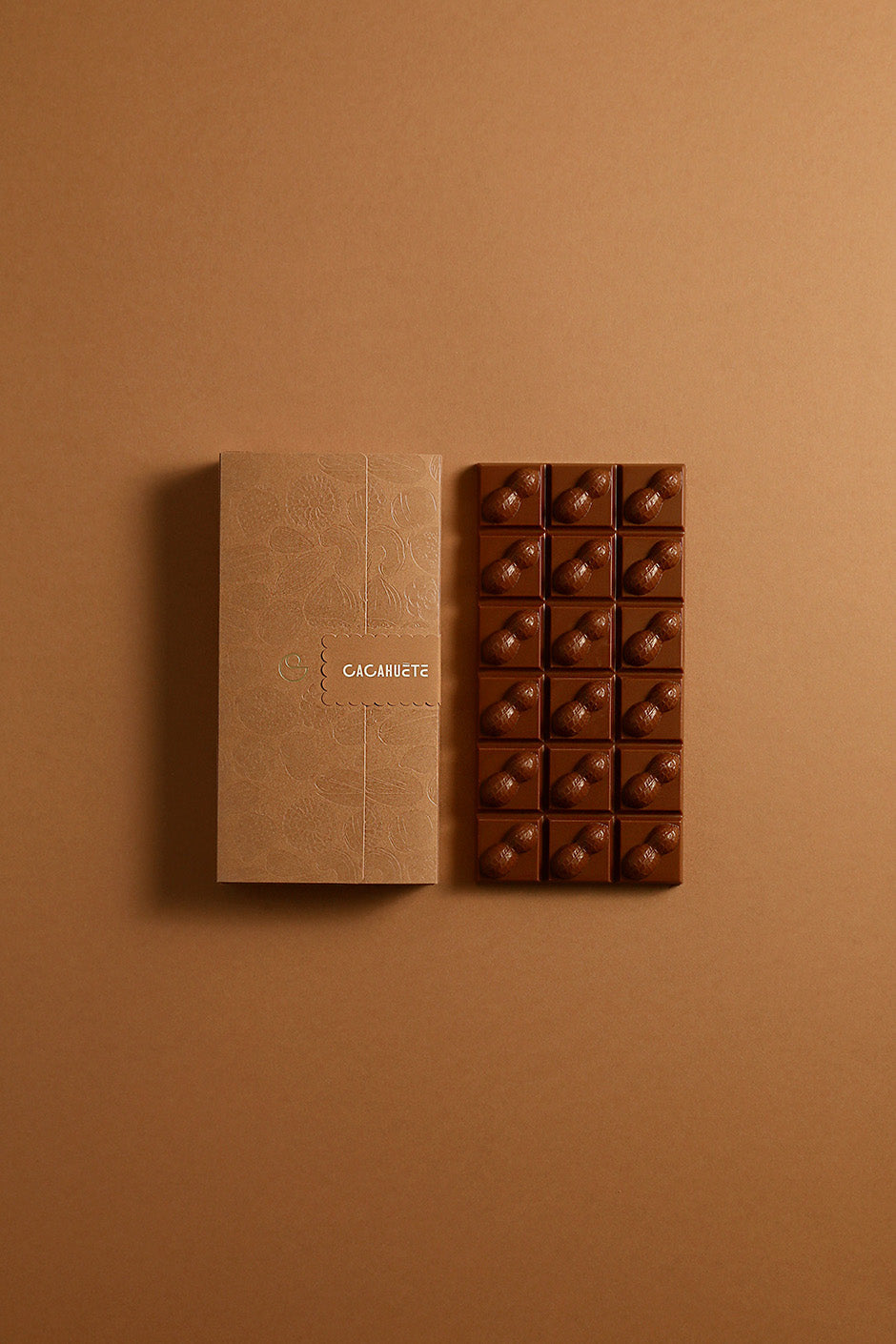 Tablette cacahuète chocolat au lait