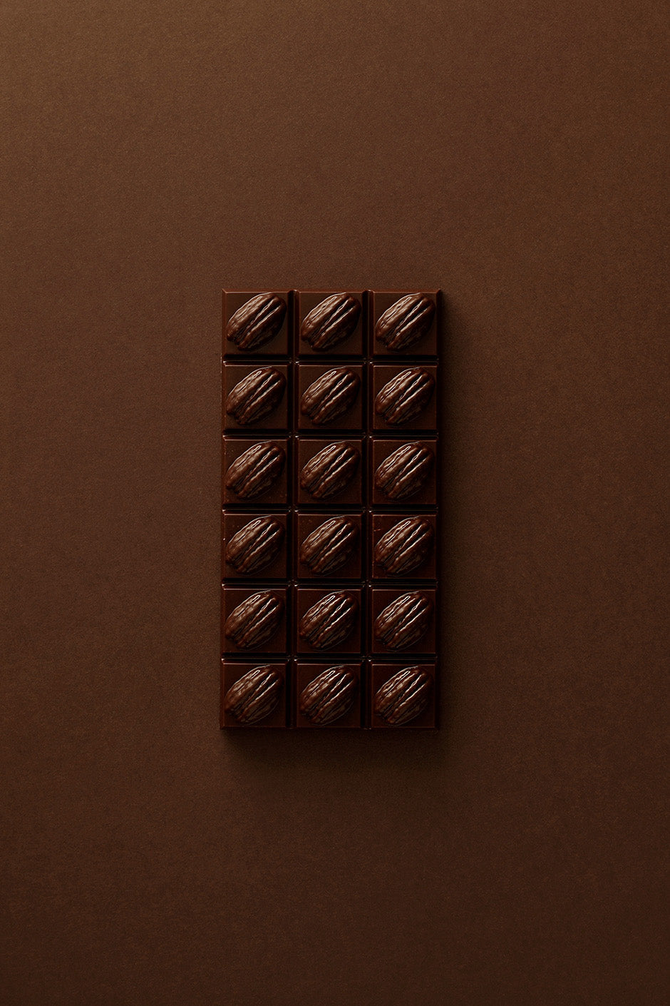 Tablette pécan chocolat noir