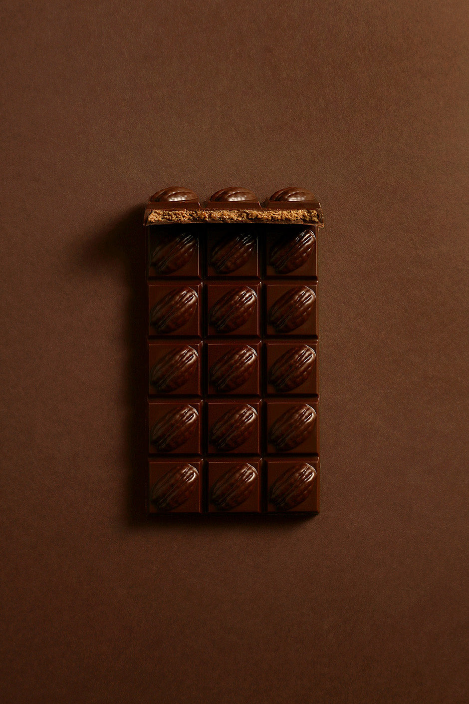 Tablette pécan chocolat noir