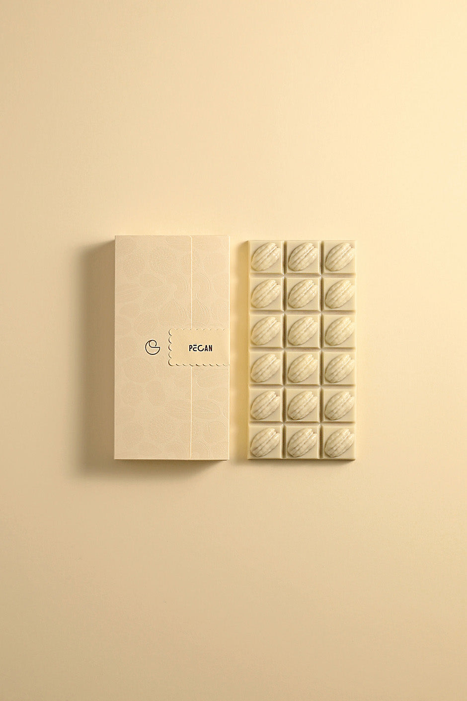 Tablette pécan chocolat blanc